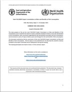 Joint FAO/WHO Expert Consultation on Risks and Benefits of Fish Consumption publication cover